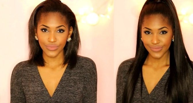How To Half Up Amp Half Down Hairstyle With Clip Ins