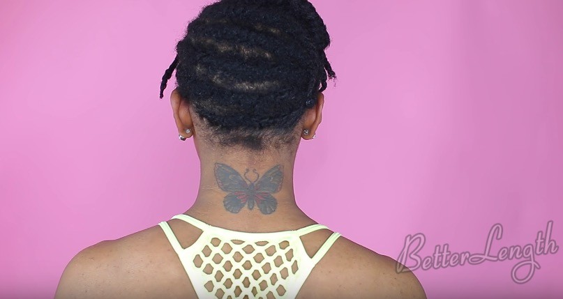 flattwists - Easiest Way to blend Short Natural Hair with clip ins!