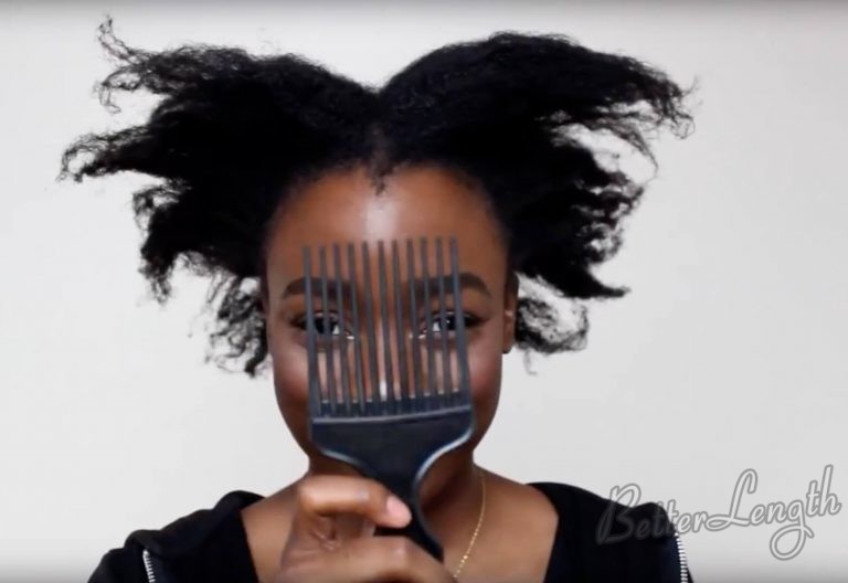 TOP KNOT BUN ON 4C NATURAL HAIR BetterLength Hair