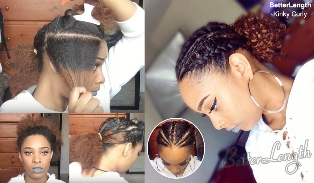 braidedbun - How to Protective Style using Textured Clip Ins