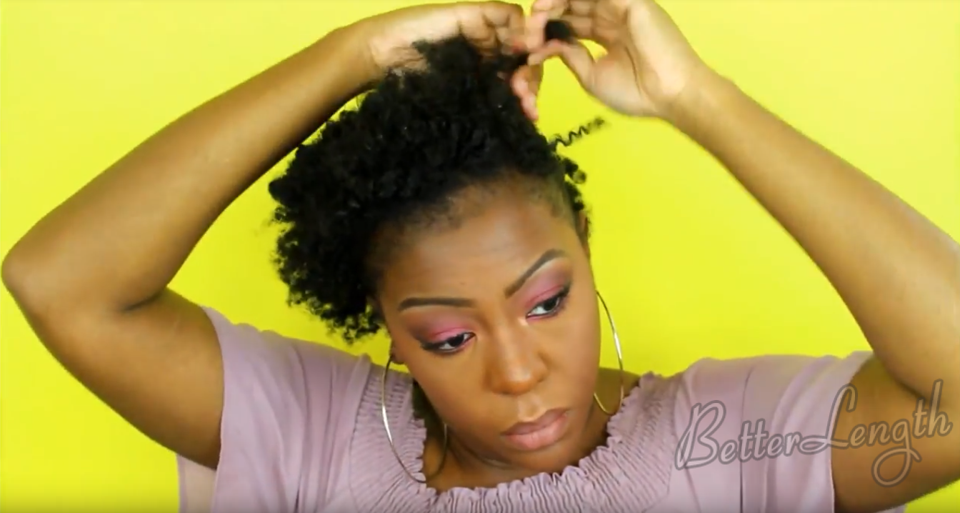 1 3 - How to Blend 4c Natural Hair with Afro Kinky Coily Clip Ins