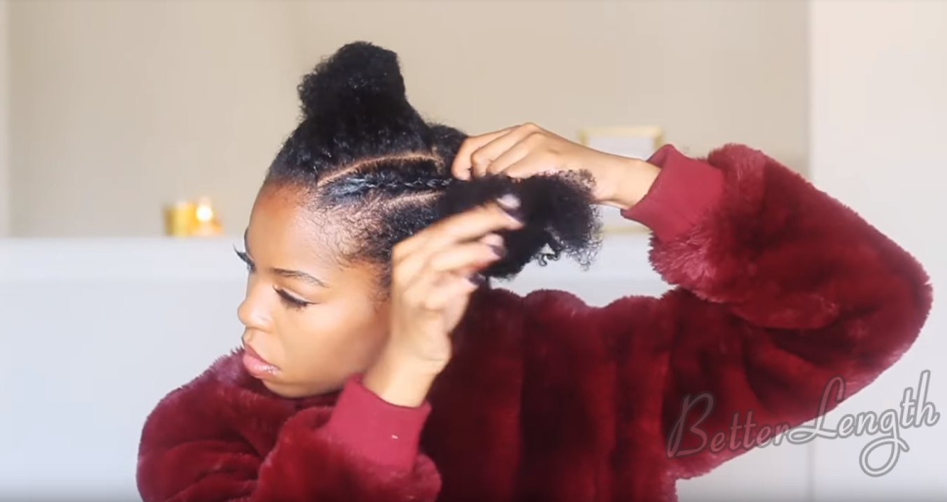 1 - How to Do A Protective Style Braided Ponytail