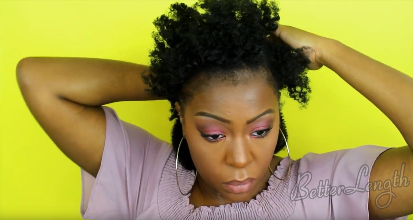 3 3 - How to Blend 4c Natural Hair with Afro Kinky Coily Clip Ins