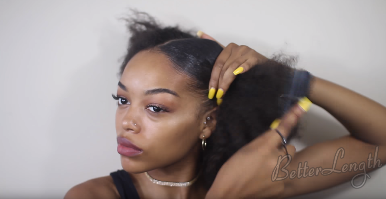 4 8 - Penny Proud Inspired Ponytails Tutorial with Extensions