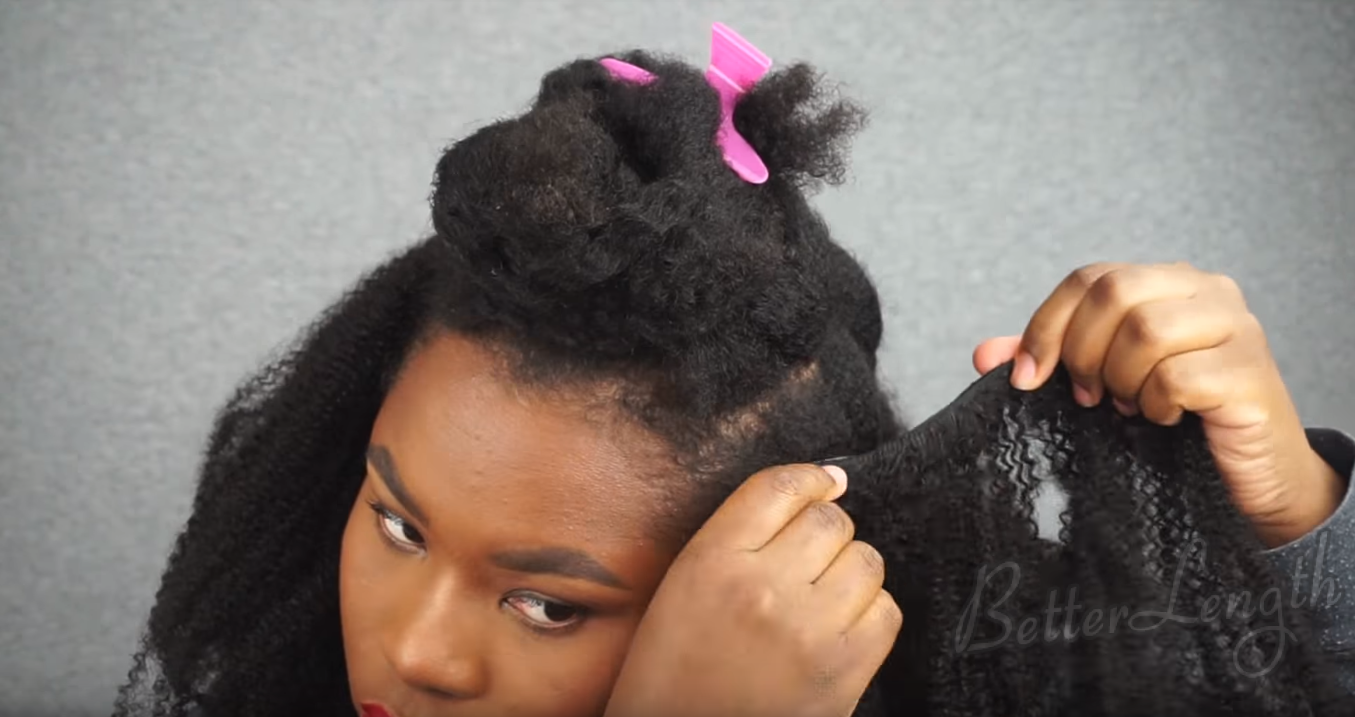 5 1 - How to Do A Winter Protective Hairstyle with Clip Ins