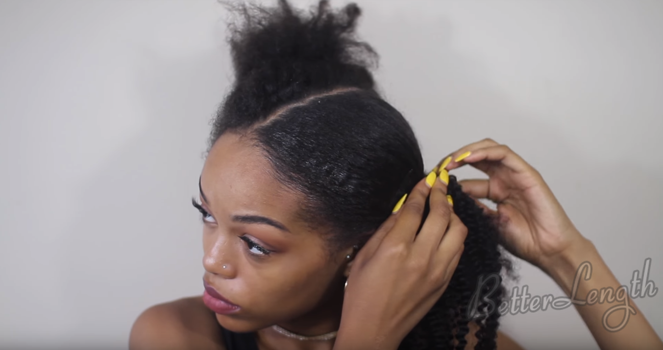 6 8 - Penny Proud Inspired Ponytails Tutorial with Extensions