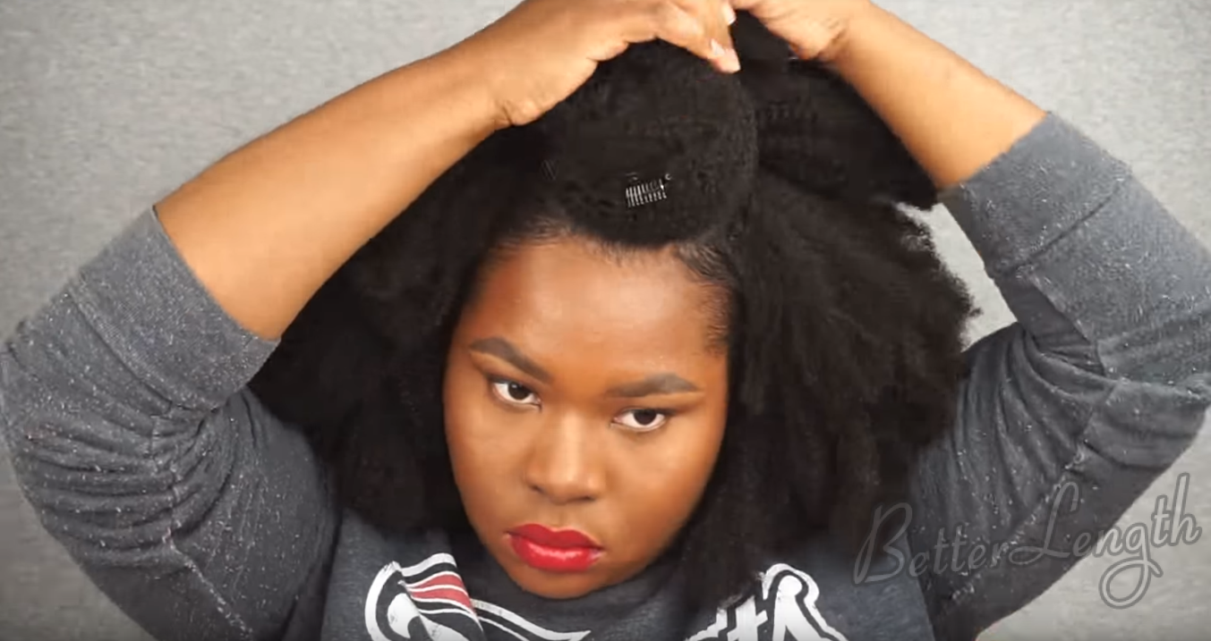 7 1 - How to Do A Winter Protective Hairstyle with Clip Ins
