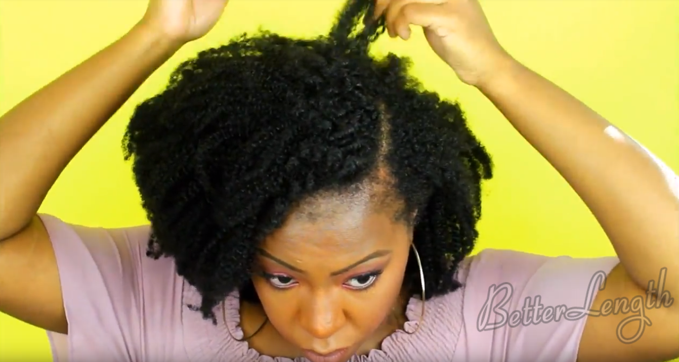7 3 - How to Blend 4c Natural Hair with Afro Kinky Coily Clip Ins