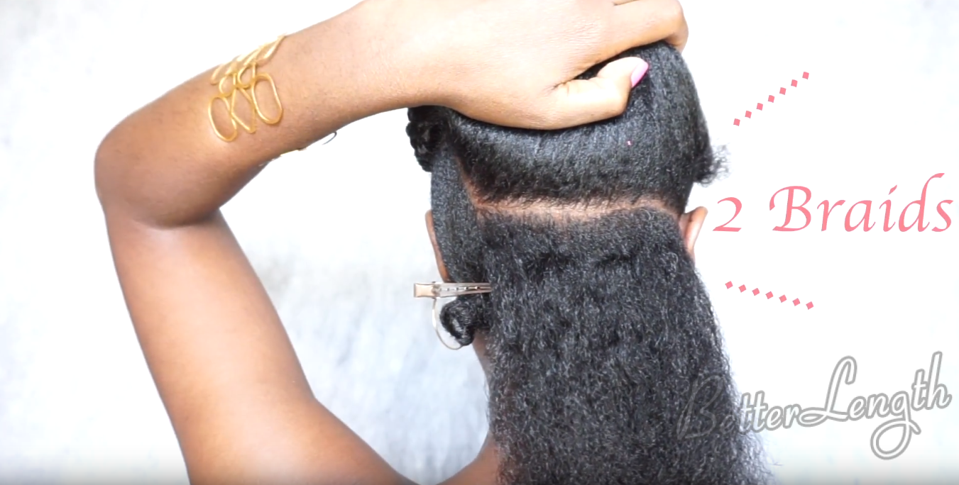 8 4 - How to Do A Natural Hair Protective Style with Clip Ins