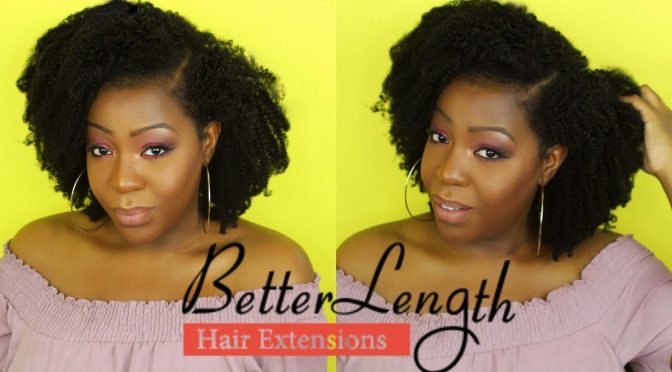How to Blend 4c Natural Hair with Afro Kinky Coily Clip Ins