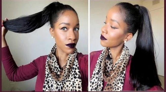 how to do a sleek high ponytail
