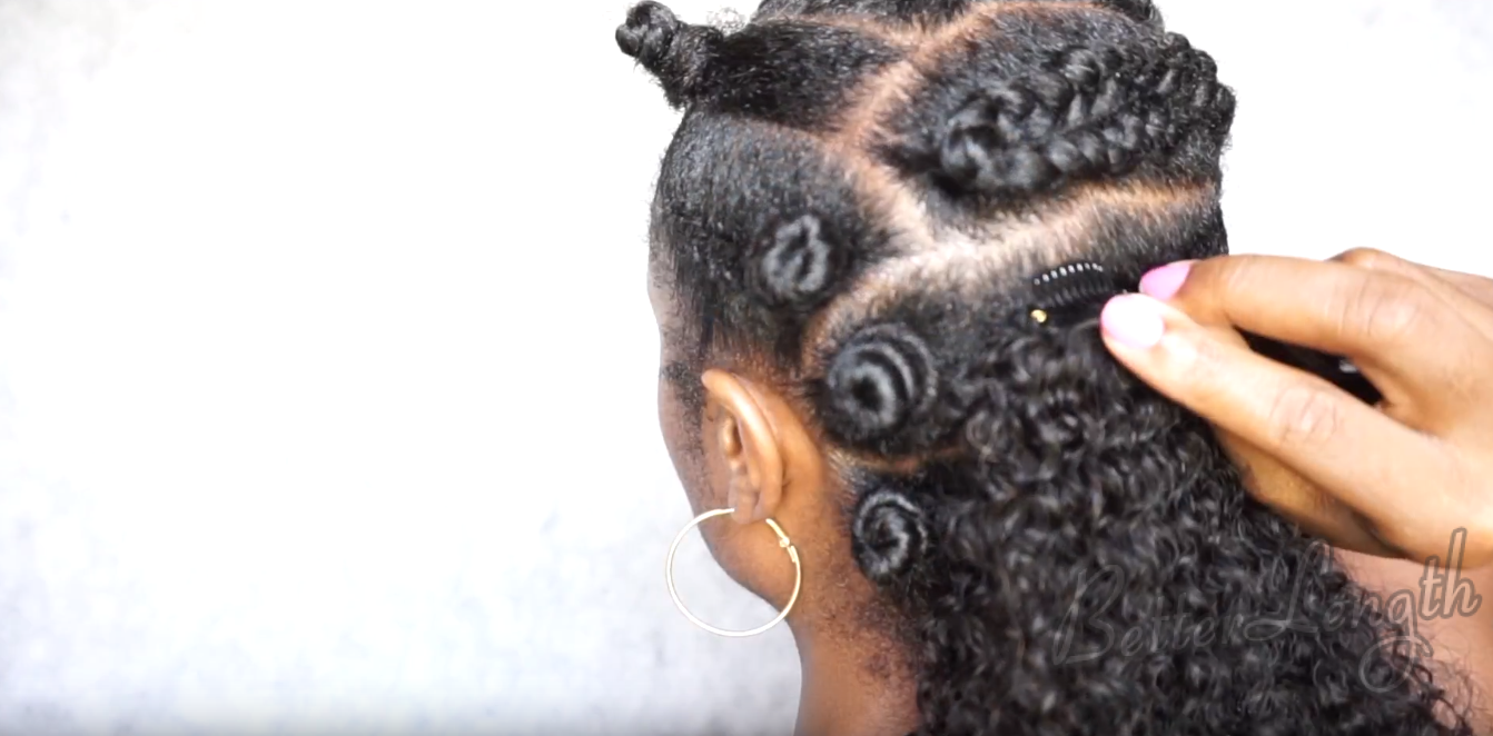 how to do a natural hair protective style with clip ins_12