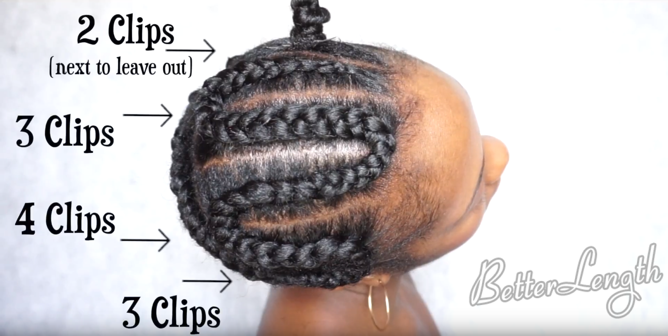 how to do a natural hair protective style with clip ins_13
