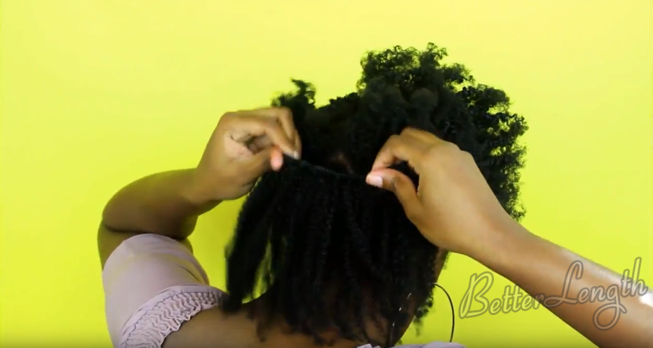 How to Blend 4c Natural Hair with Afro Kinky Coily Clip Ins_2
