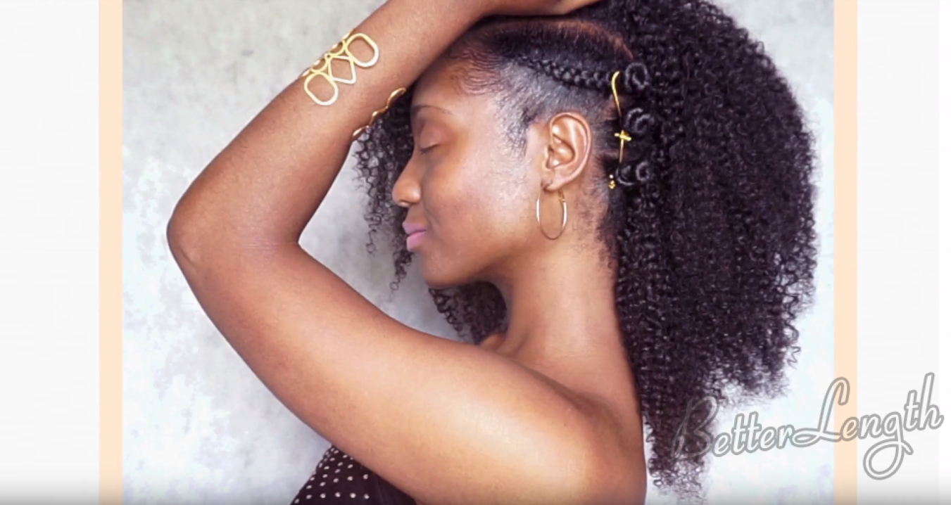 how to do a natural hair protective style with clip ins_20