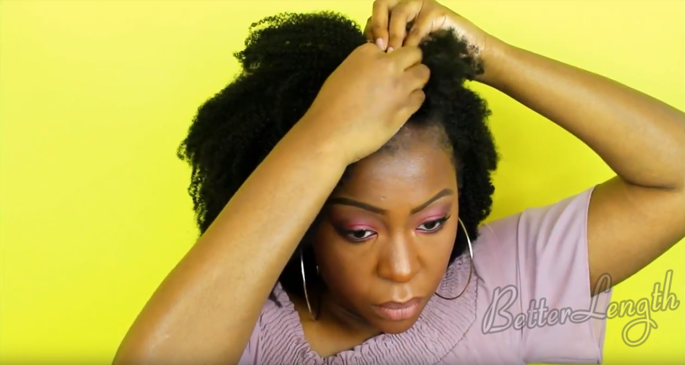 How to Blend 4c Natural Hair with Afro Kinky Coily Clip Ins_6