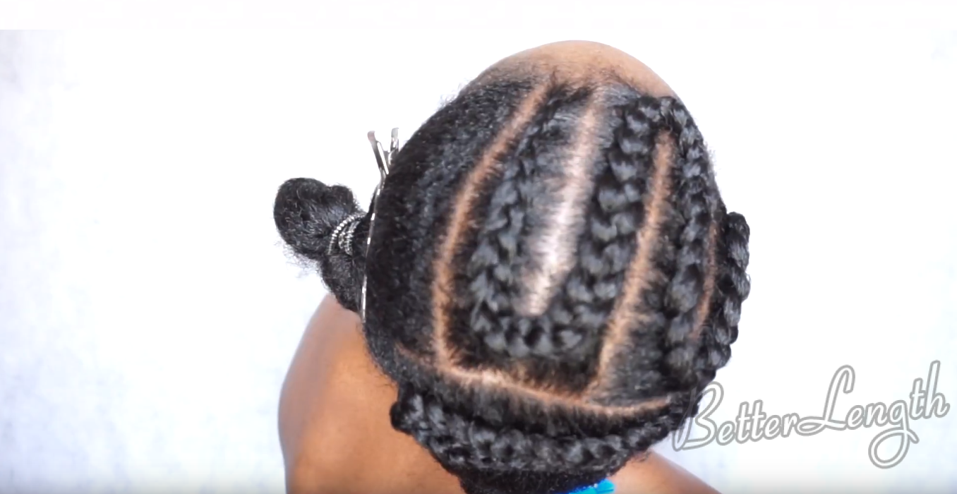 how to do a natural hair protective style with clip ins_7