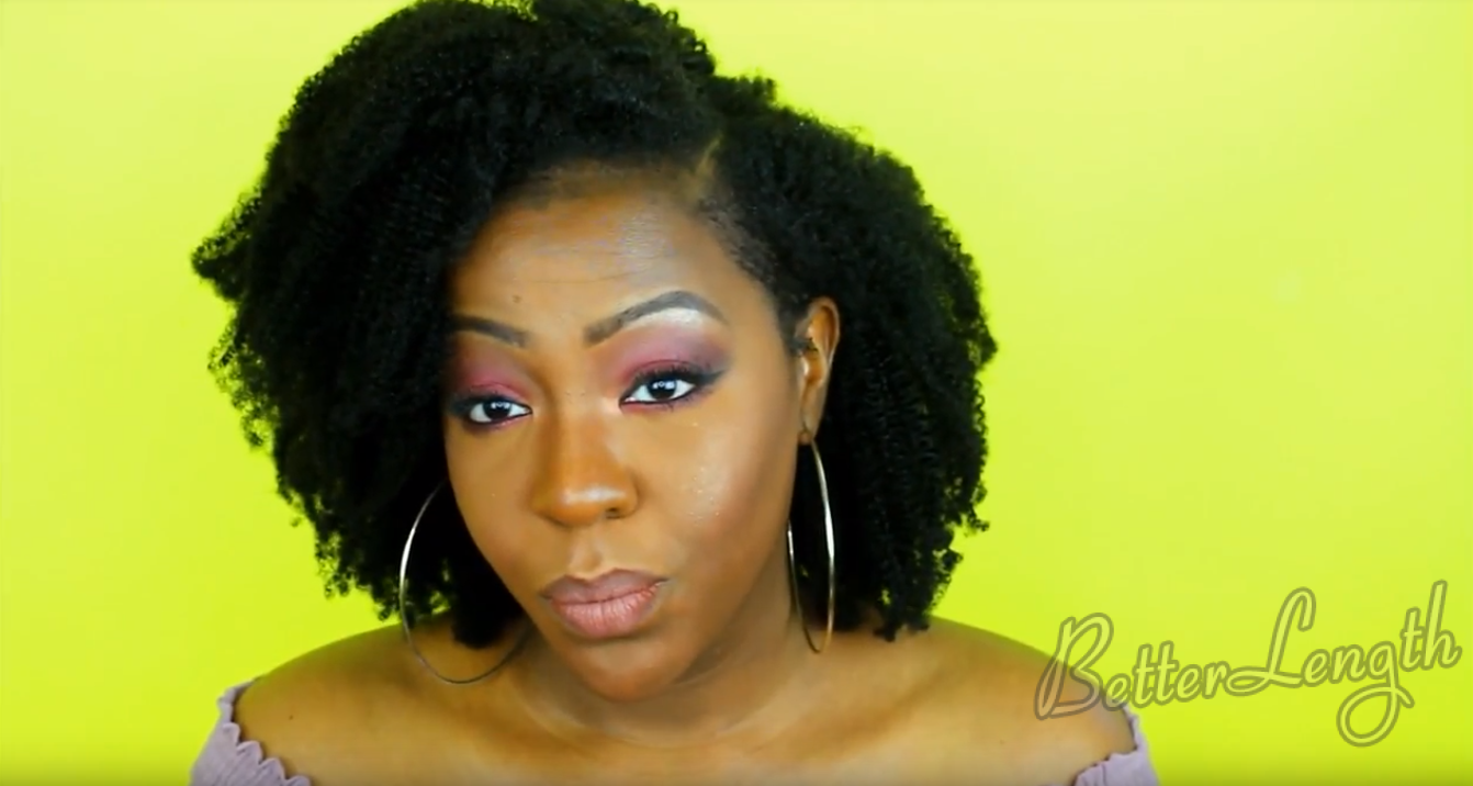 How to Blend 4c Natural Hair with Afro Kinky Coily Clip Ins_9