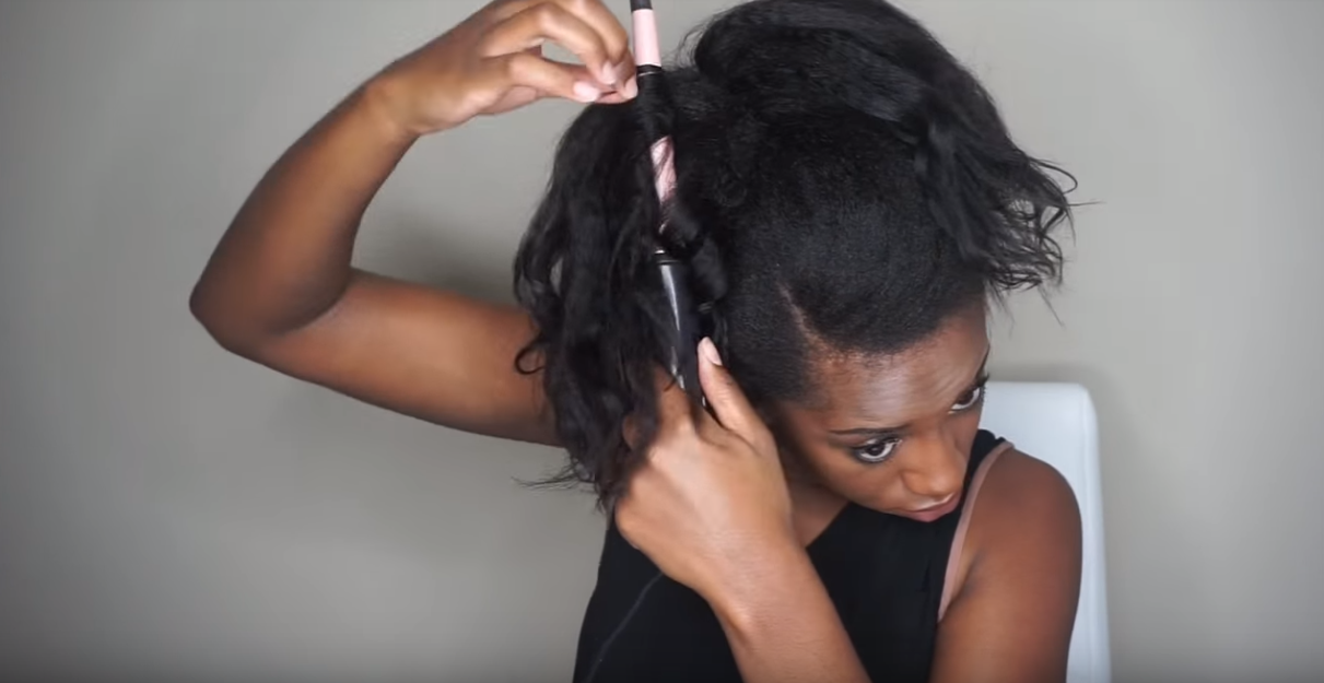 12 12 - How to Do A Ponytail with Kinky Straight Clip-ins