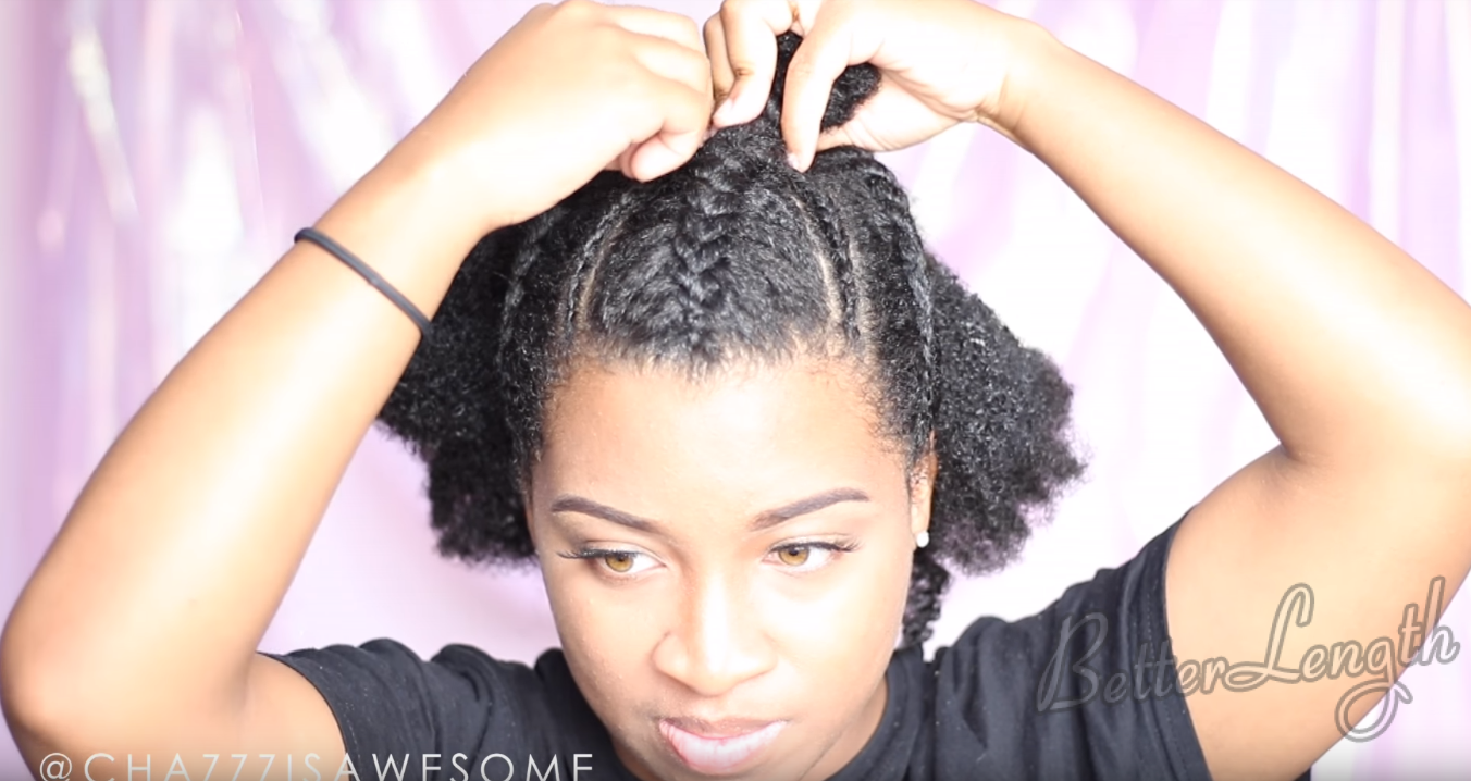 15 - How to Do A Warrior Goddess Natural Hair Updo with Clip Ins