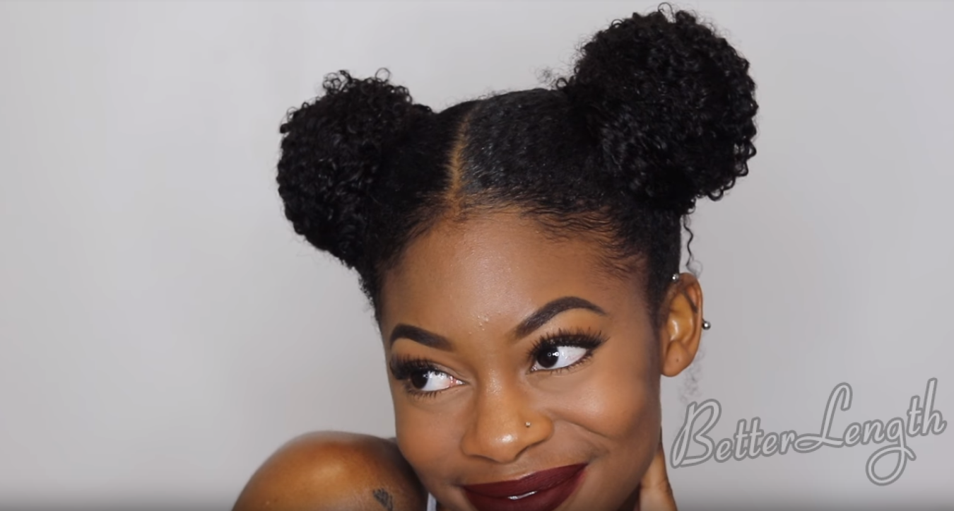 17 5 - Easy Space Buns Tutorial with Clip-ins