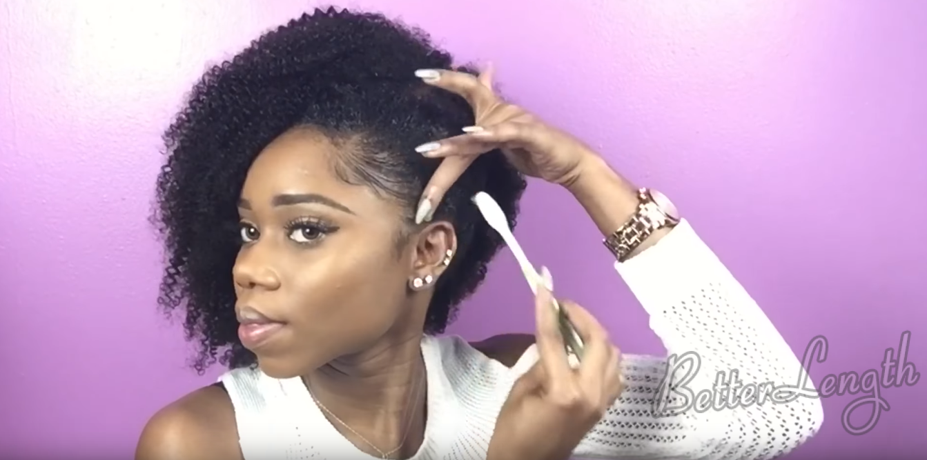 18 3 - How to Do A Sleek Side Afro Hairstyle On Short Natural Hair