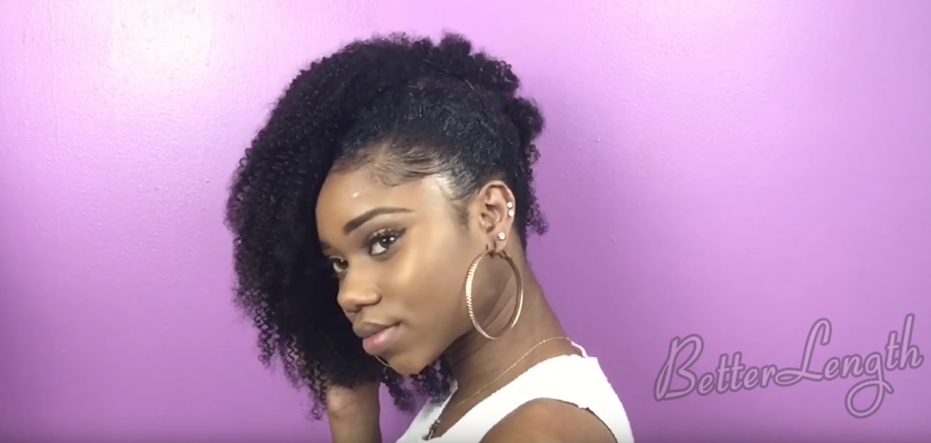 19 3 - How to Do A Sleek Side Afro Hairstyle On Short Natural Hair