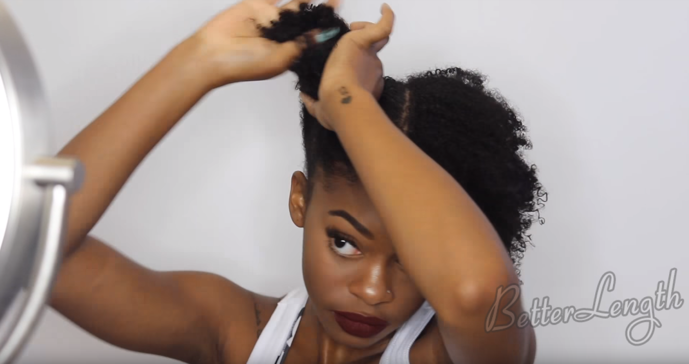 2 10 - Easy Space Buns Tutorial with Clip-ins