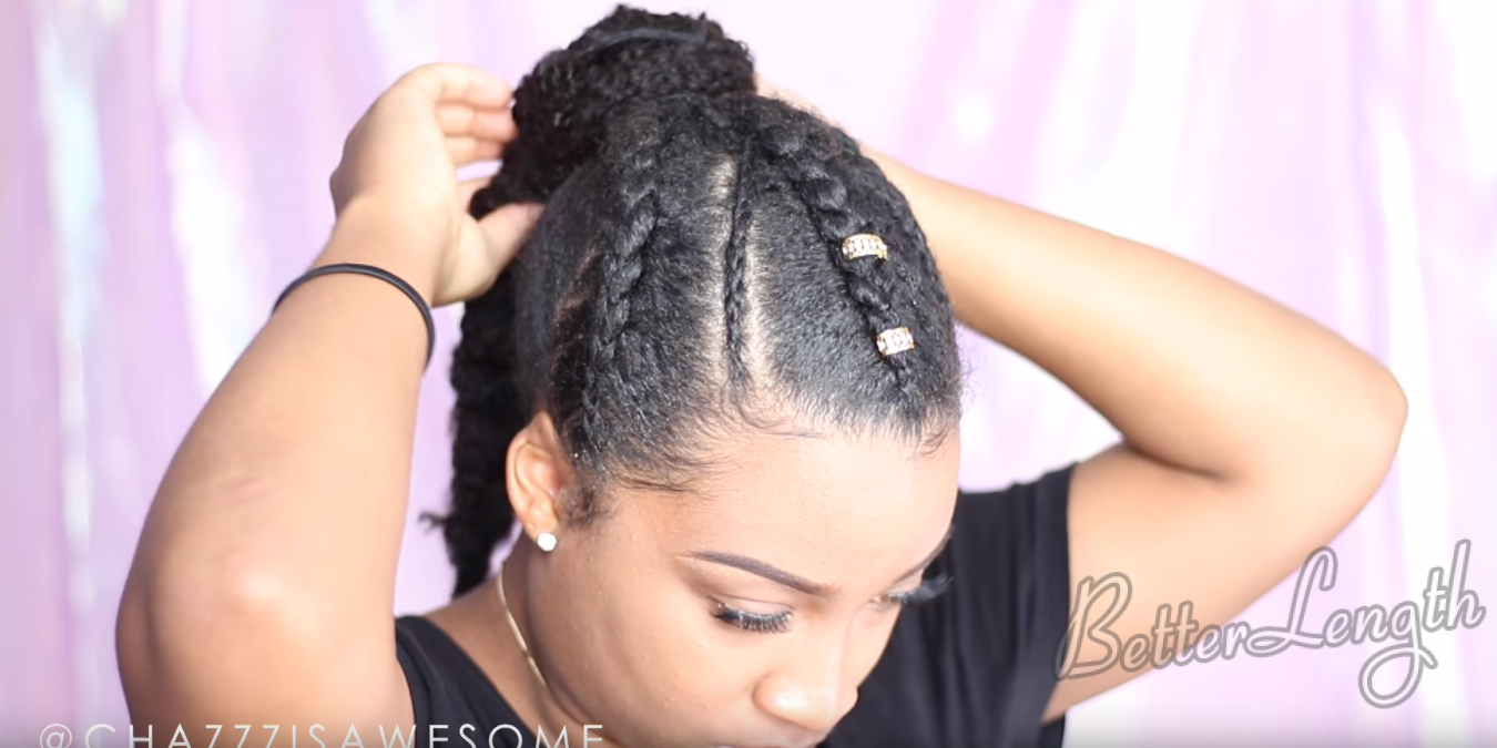 22 - How to Do A Warrior Goddess Natural Hair Updo with Clip Ins