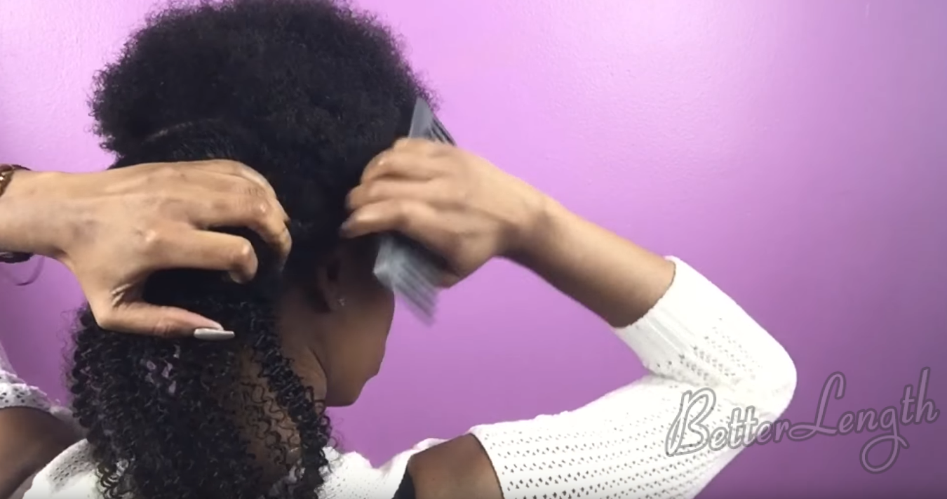 3 6 - How to Do A Sleek Side Afro Hairstyle On Short Natural Hair