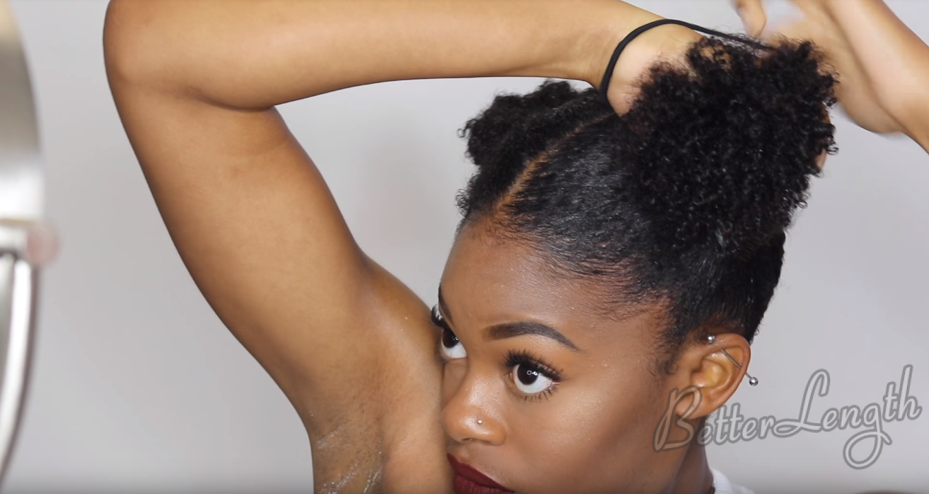 6 10 - Easy Space Buns Tutorial with Clip-ins