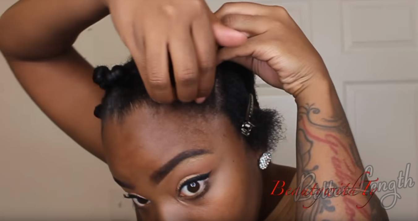 6 19 - How to Do Easy Hairstyle with Kinky Coarse Clip-ins