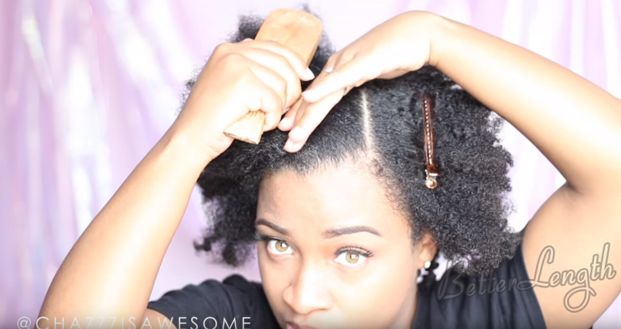 6 - How to Do A Warrior Goddess Natural Hair Updo with Clip Ins