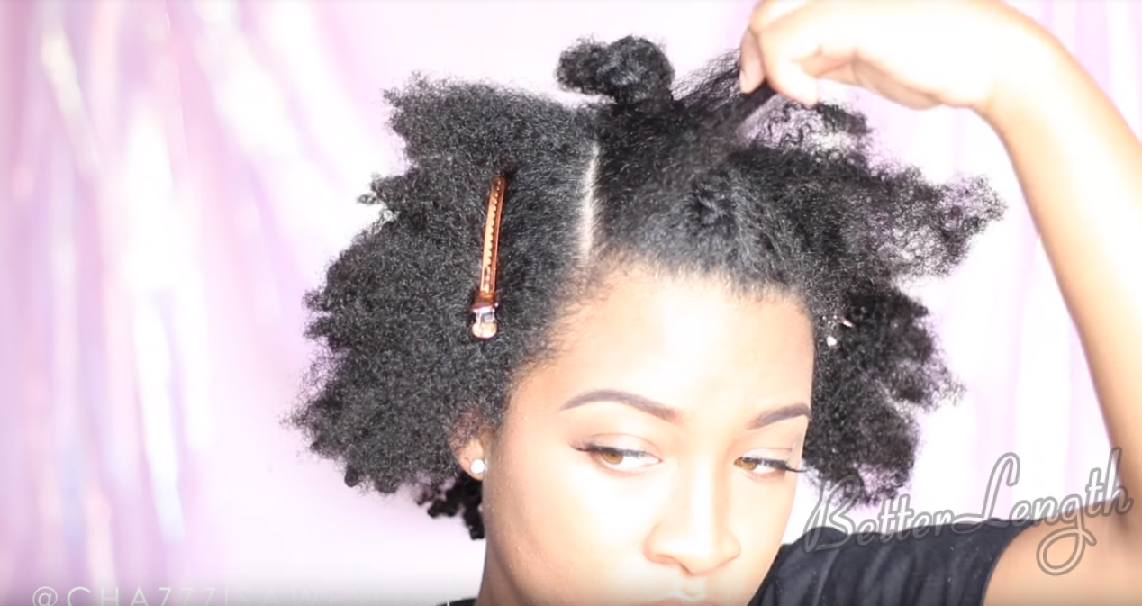 8 - How to Do A Warrior Goddess Natural Hair Updo with Clip Ins