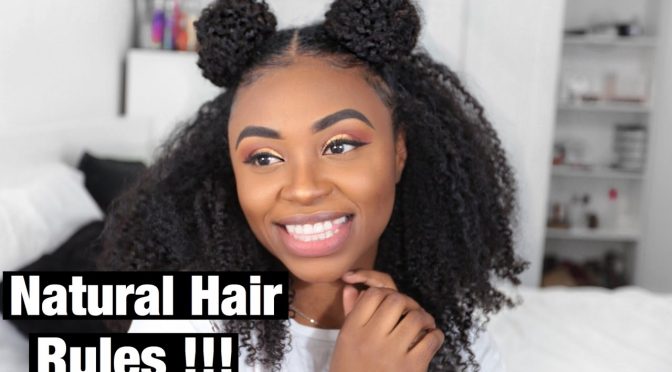 How to Do A Half up Space Buns on Natural Hair with Clip-ins