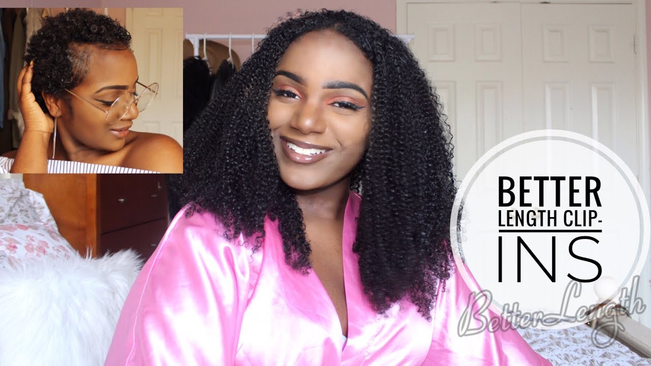 How to Blend Clip Ins with Short Natural Hair | BetterLength Hair