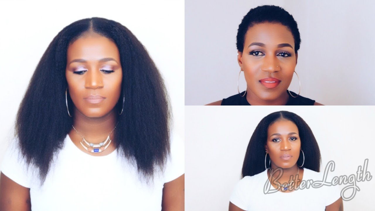 Clip Ins That Blends Perfectly With Short 4c Hair Tutorial Betterlength Hair