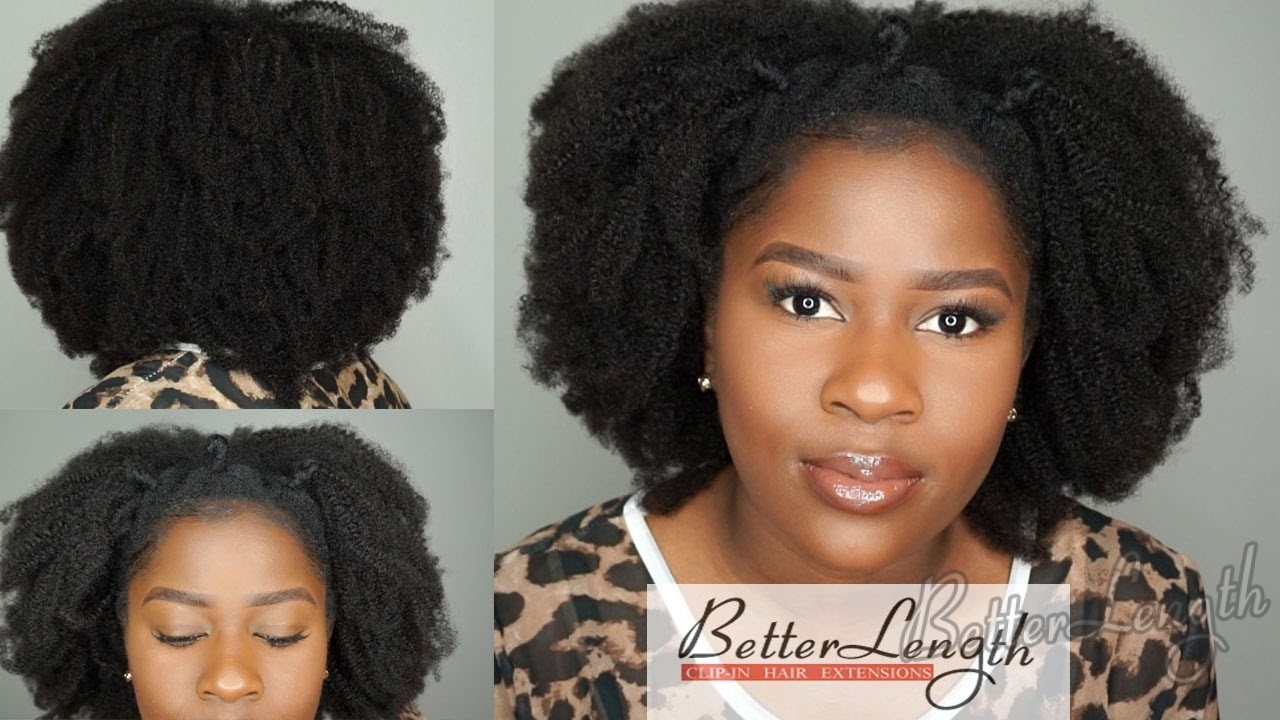 How To Do A Quick And Easy Style Using Betterlength Kinky Coily Clip 