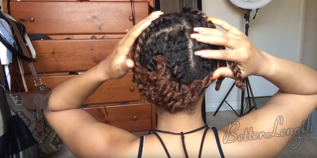 How To Install Clip Ins on Short Natural Hair_1