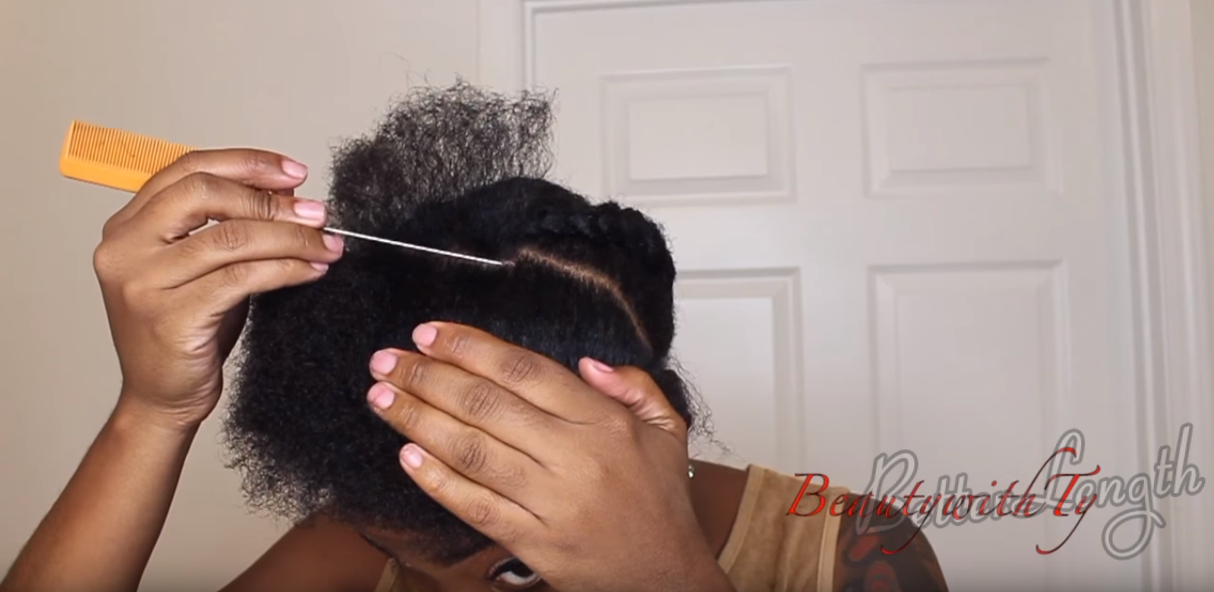 How to Do Easy Hairstyle with Kinky Coarse Clip-ins_1