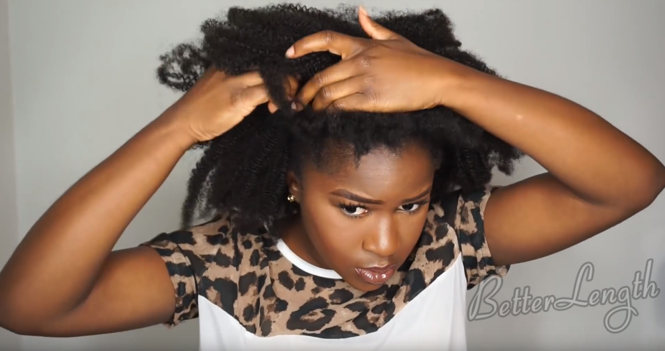 How to Do A Quick And Easy Style using Betterlength Kinky Coily Clip-ins_10