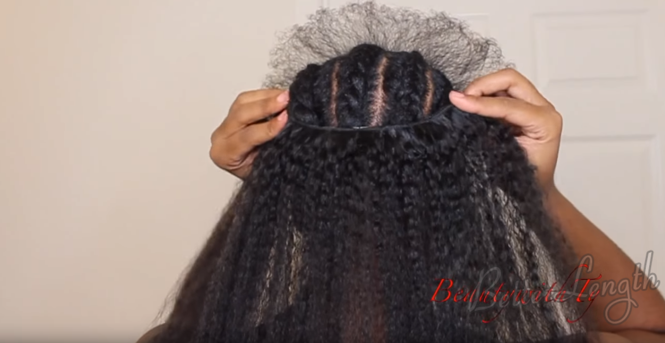 How to Do Easy Hairstyle with Kinky Coarse Clip-ins_10