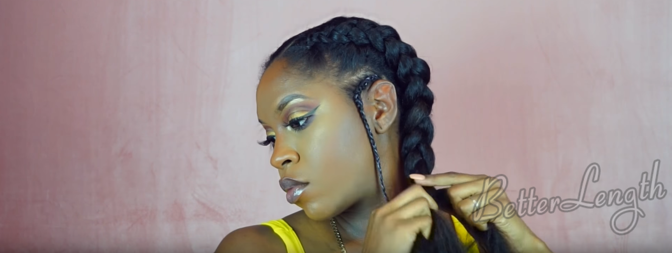 How to turn 2 simple braids into a stunning hairstyle_11