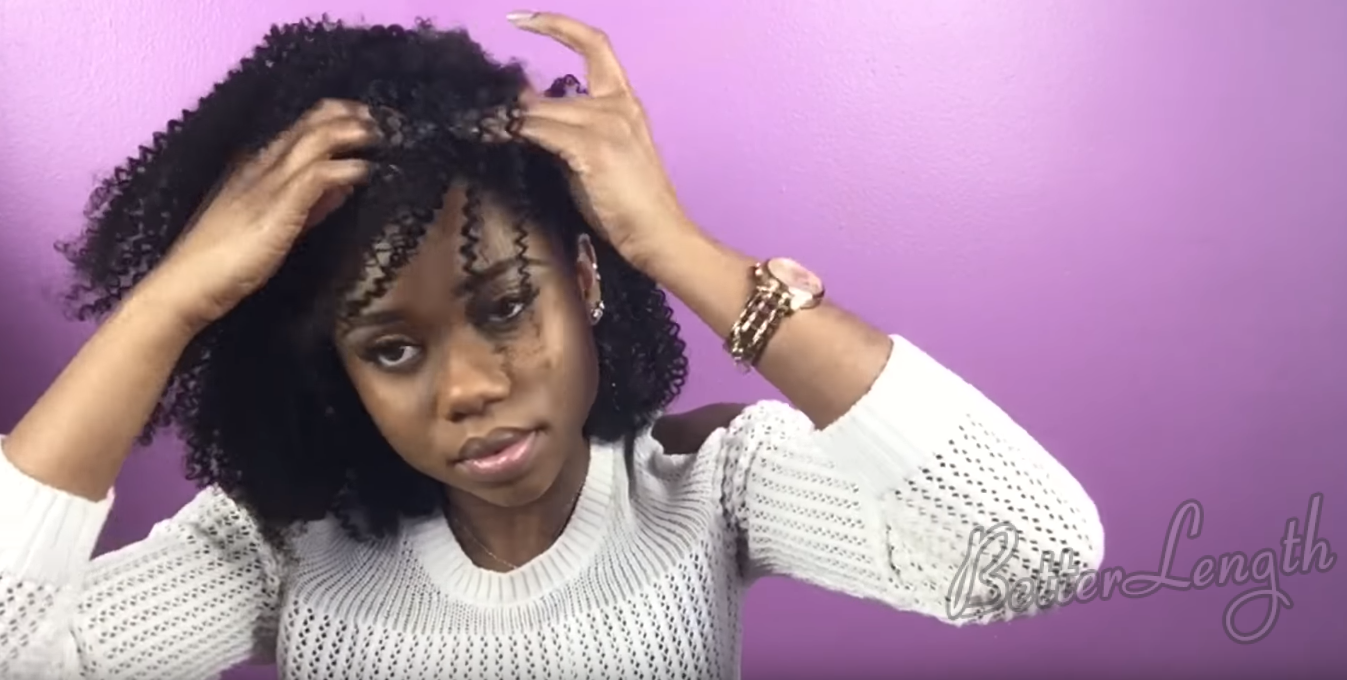How to Do A Sleek Side Afro Hairstyle On Short Natural Hair_11