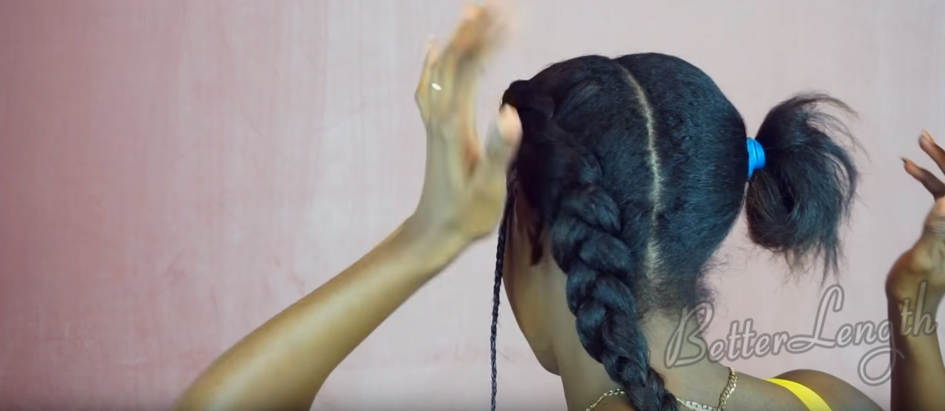 How to turn 2 simple braids into a stunning hairstyle_13
