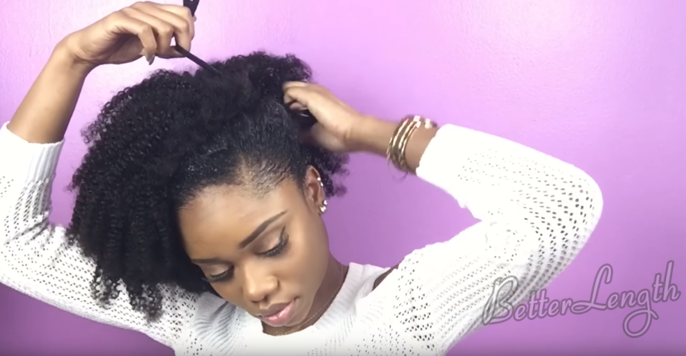 How to Do A Sleek Side Afro Hairstyle On Short Natural Hair_14