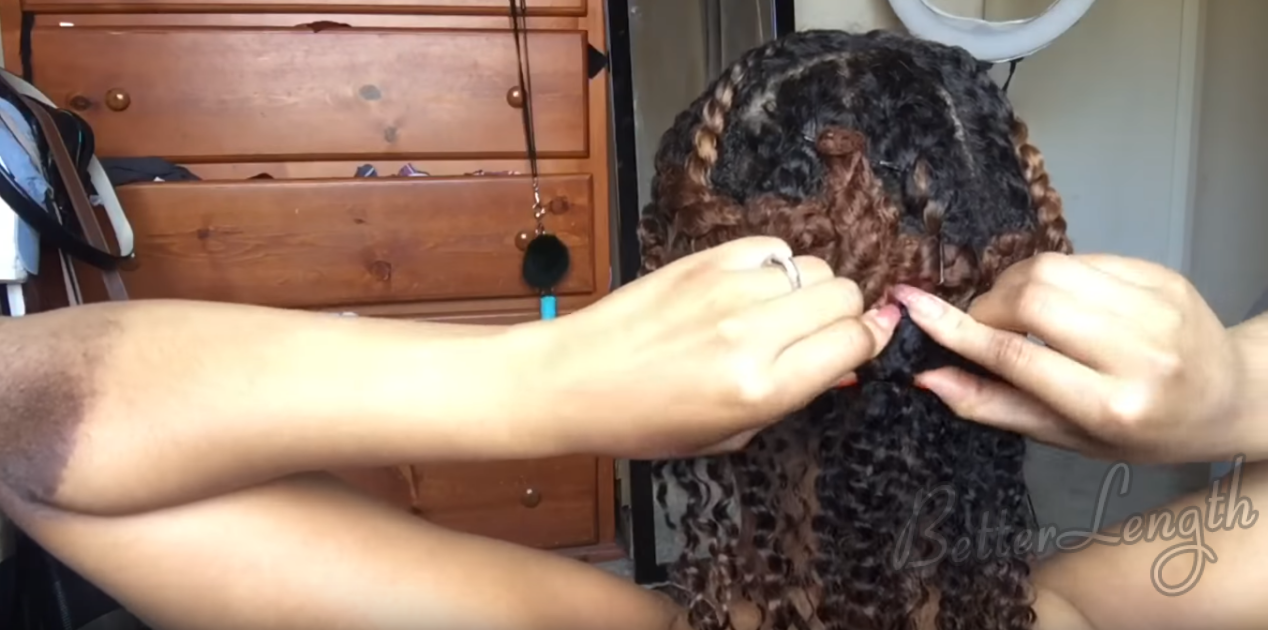 How To Install Clip Ins on Short Natural Hair_2