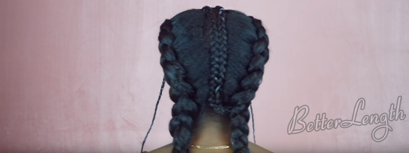 How to turn 2 simple braids into a stunning hairstyle_20