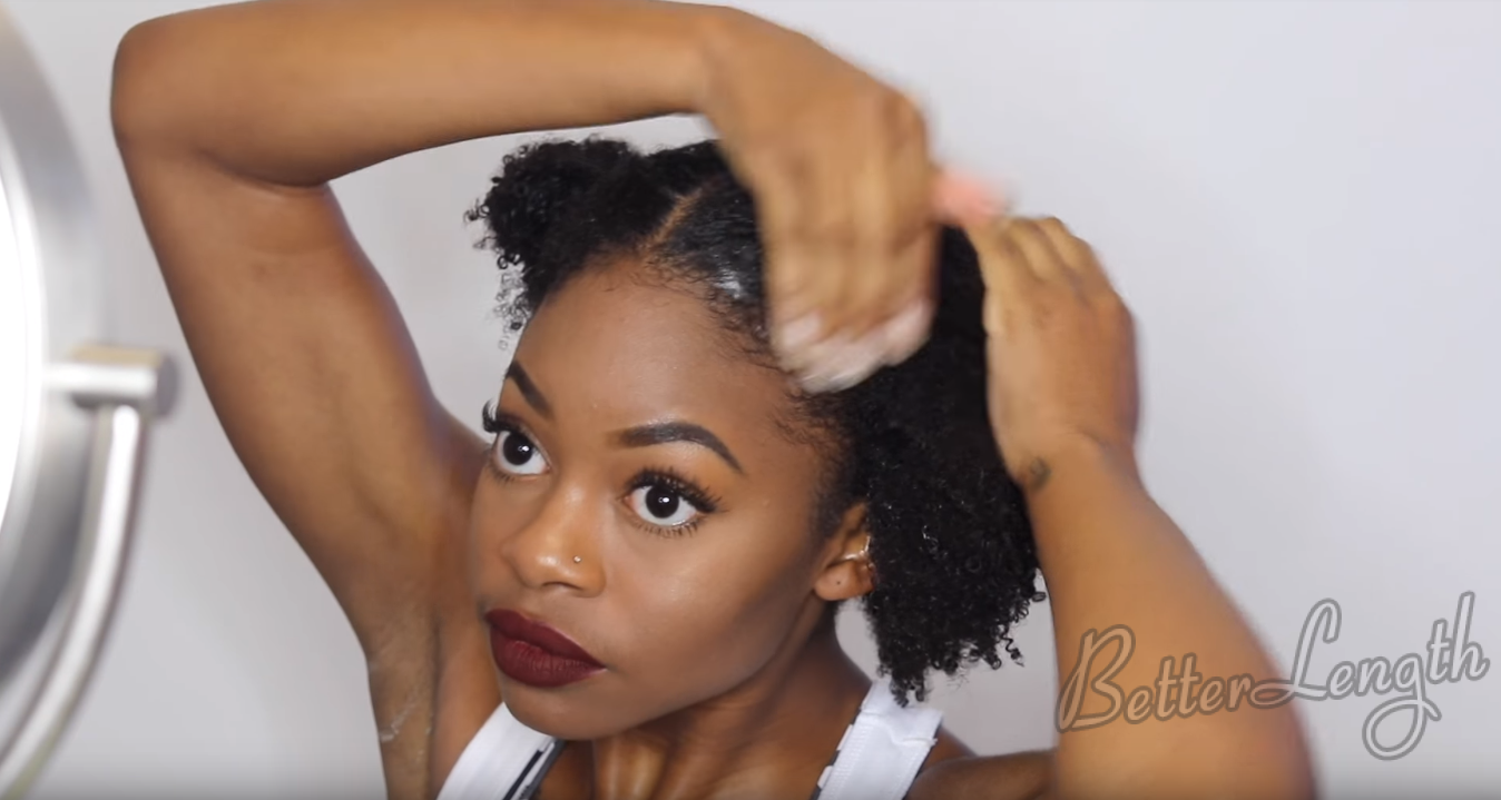 Easy Space Buns Tutorial with Clip-ins_3