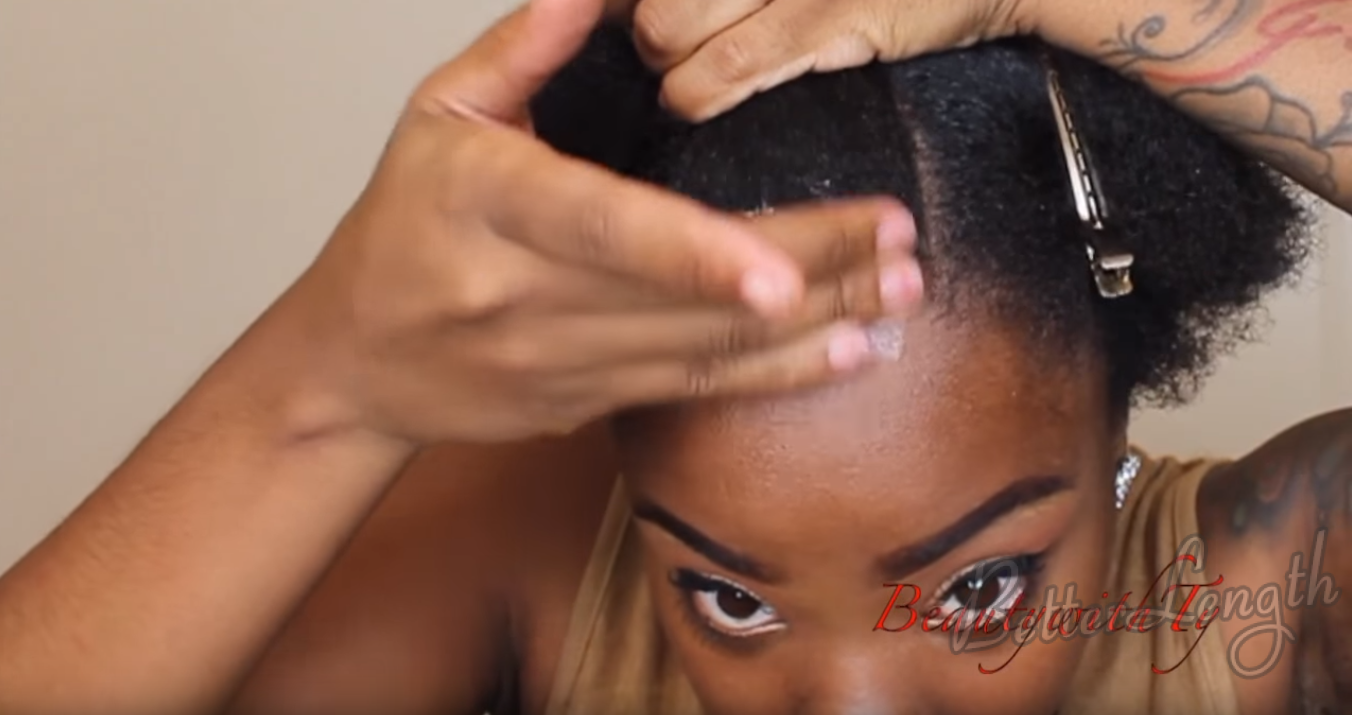 How to Do Easy Hairstyle with Kinky Coarse Clip-ins_3
